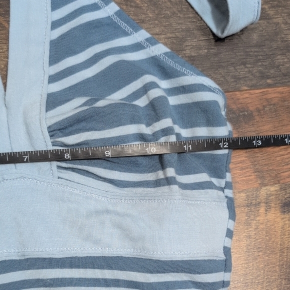 Striped Halter Top in Blues - Picture 3 of 6